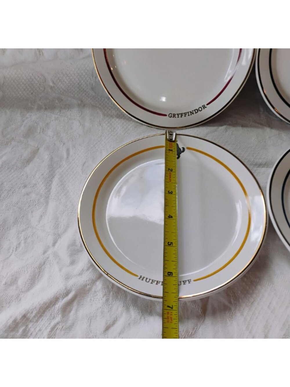 Pottery Barn Harry Potter Hogwarts Houses Stoneware Appetizer Plates Set of 4 - Picture 7 of 9